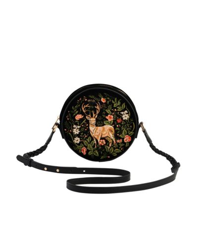 Fable England Aurora Fawn вышитая круглая сумка