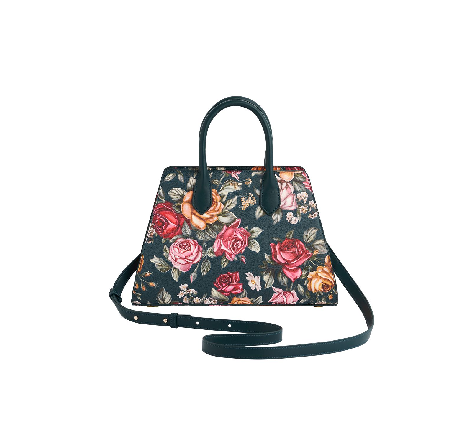 Fable England Women's Roses Structured Medium Tote