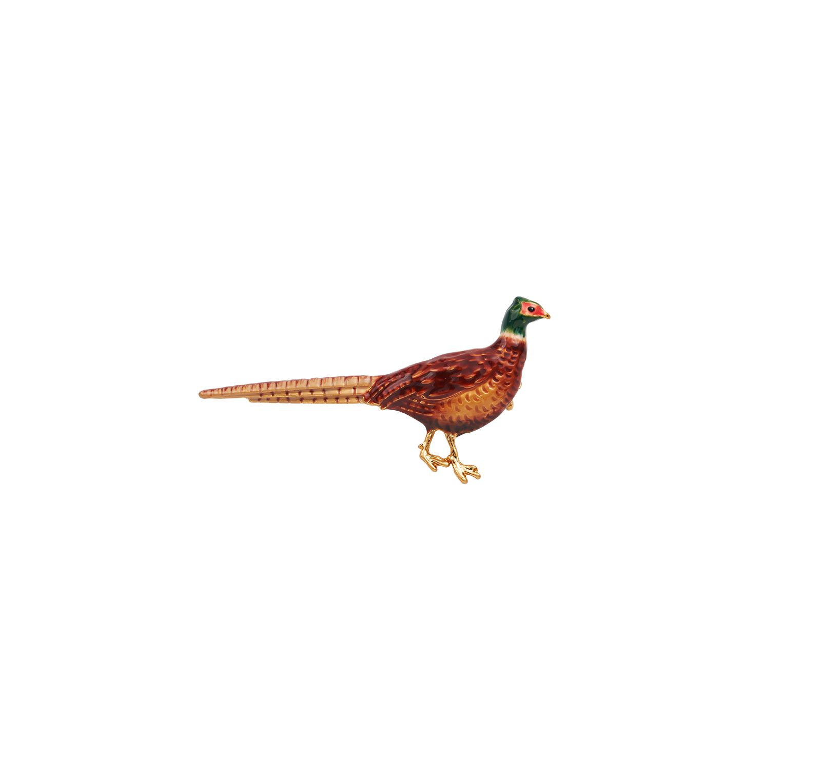 Эмалевая брошь Fable England Pheasant