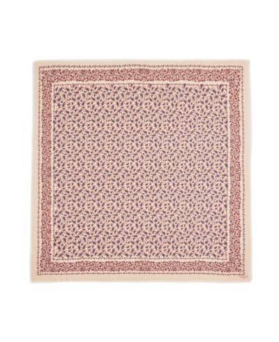 Fable England Paisley Folk Caramel Square Scarf