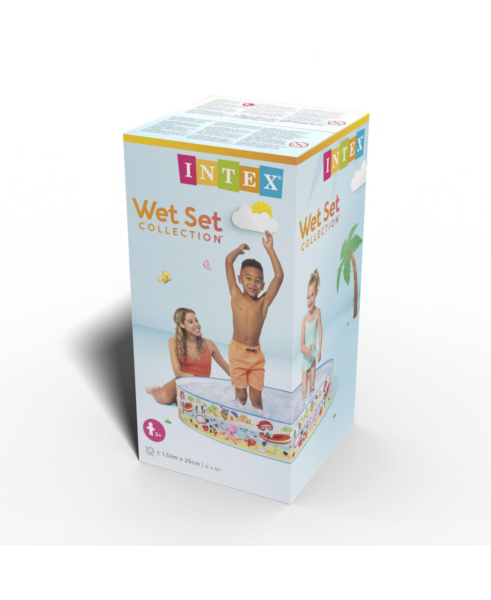 Надувной детский бассейн INTEX Beach Days Snapset Instant