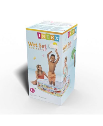 Intex Beach Days Snapset 60" x 10" No Air Inflation Pool, 119 Gallon, Ages 3+