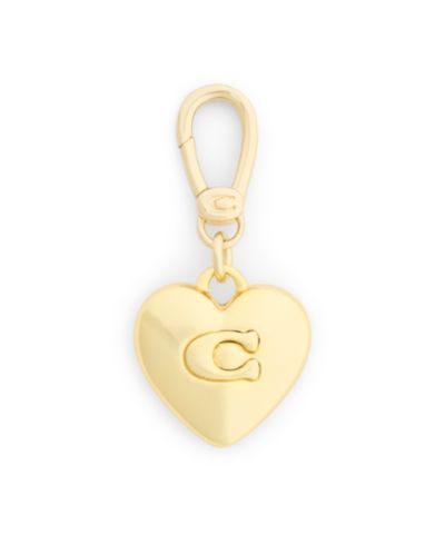 Ювелирный шарм COACH Gold Collectible Signature Sculpted C Heart