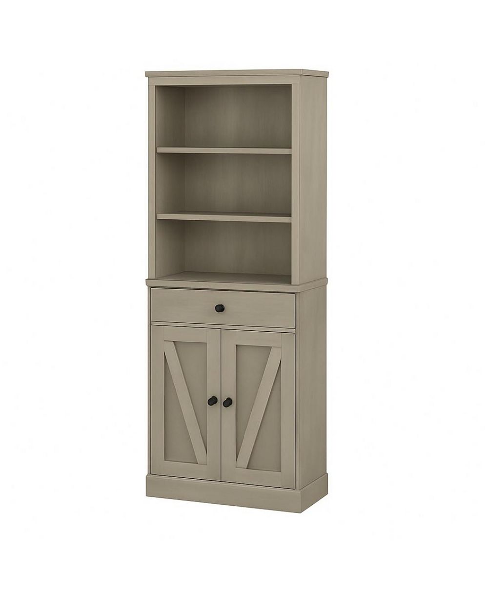 Шкаф для ванной gaomon Farmhouse Tall Storage Cabinet with Adjustable Shelves