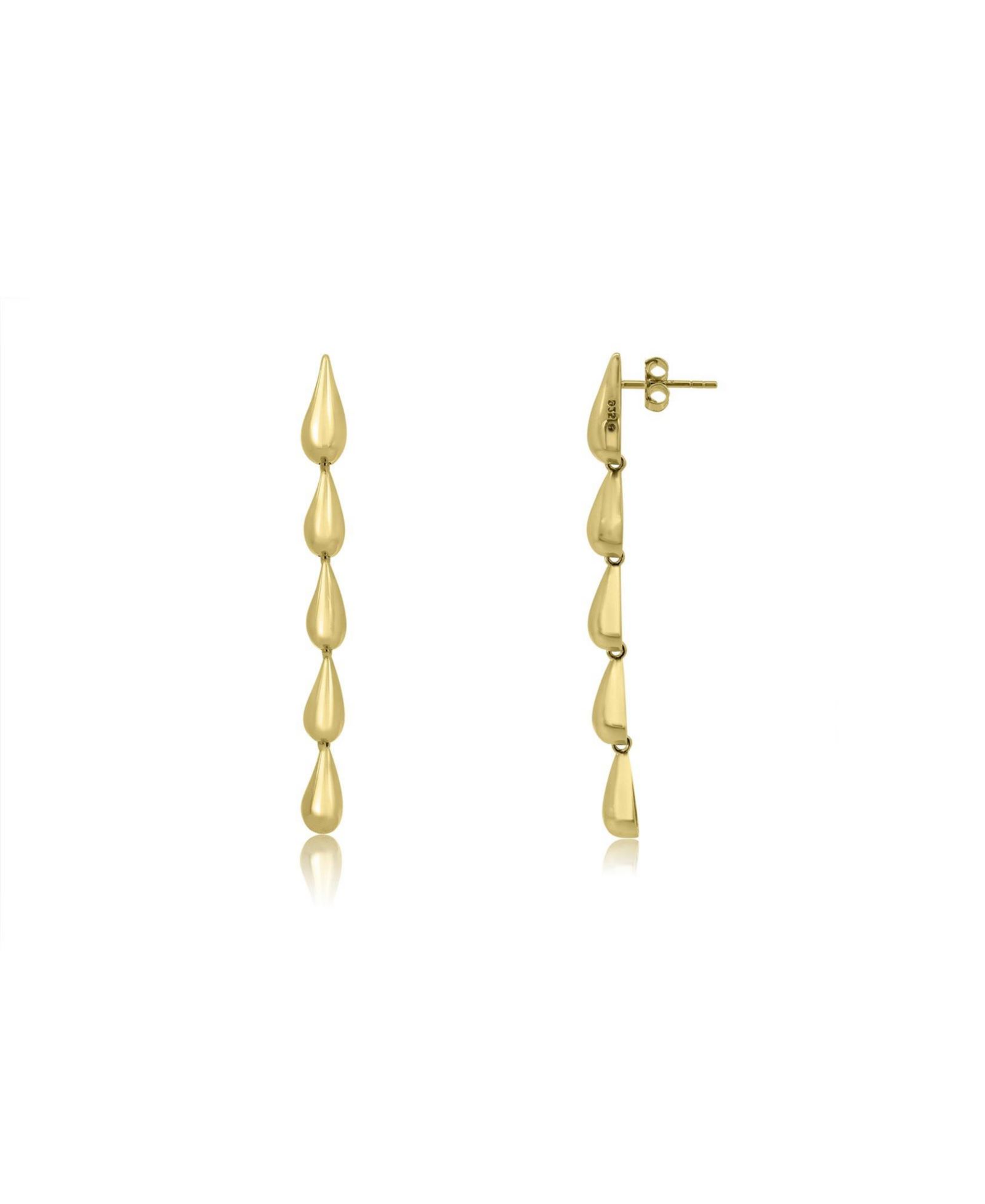 The Lovery Teardrop Dangle Earrings 14K Gold-Plated Sterling Silver