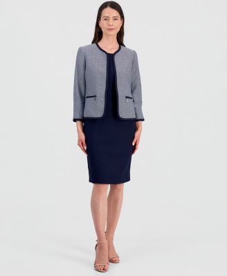 Le Suit костюм Women's с карманами на молнии и платьем