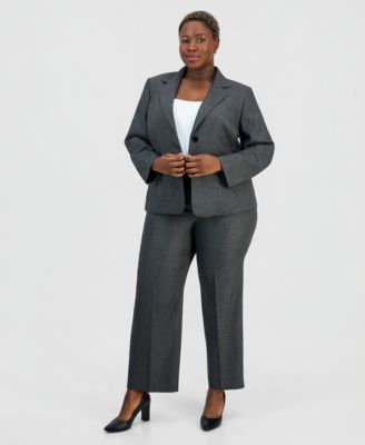 Костюм Le Suit Plus Size Jacket & Wide-Leg Pants