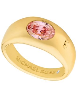 Michael Kors Oval Stone Signet Ring