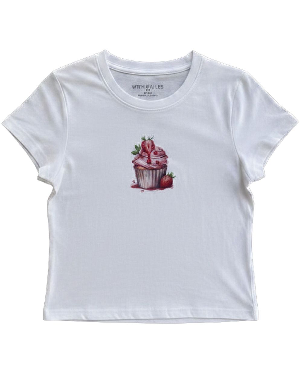 With Jules Girls' 7-16 Cupcake Graphic T-Shirt
