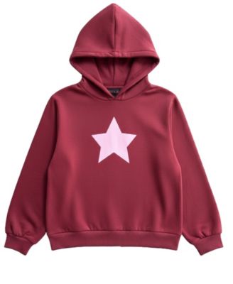 With Jules Girls' 7-16 Print Long-Sleeve Hoodie