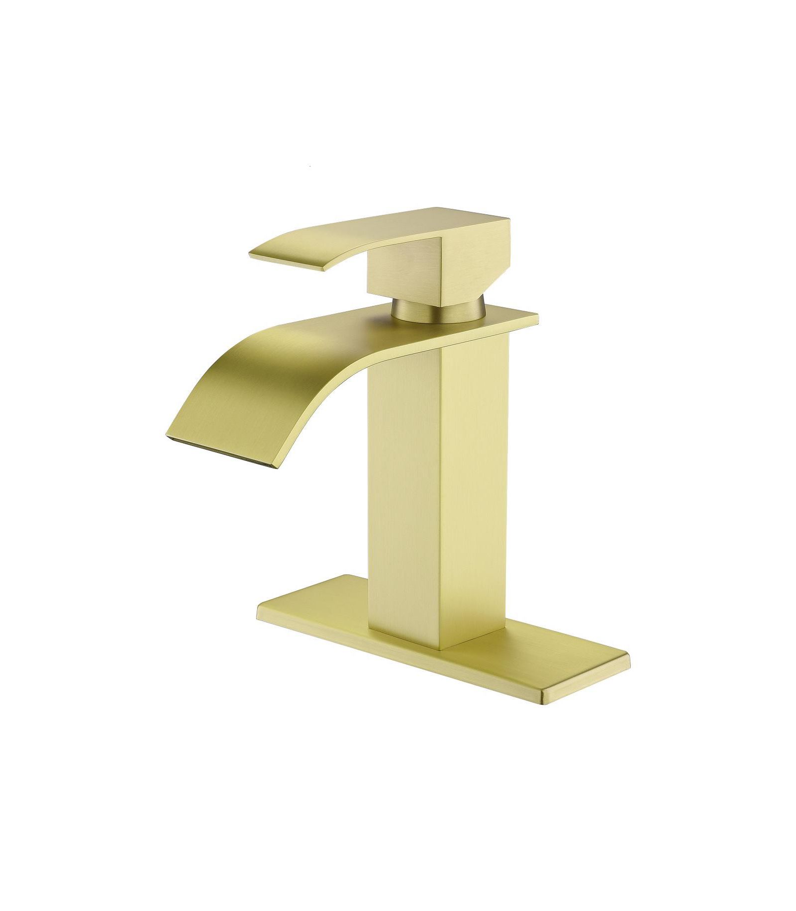 BUSDAYS Waterfall Spout Bathroom Faucet Single Handle Bathroom Vanity Sink Faucet