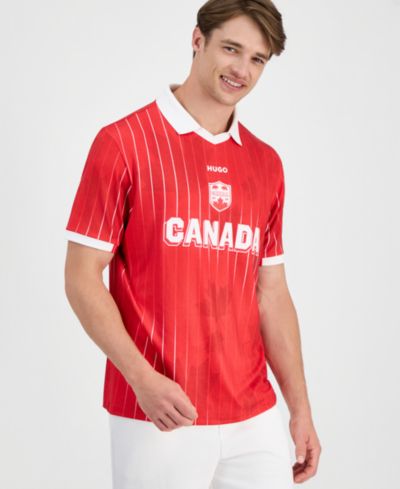 Мужское поло HUGO by Hugo Boss Relaxed Fit Canada Football Jersey