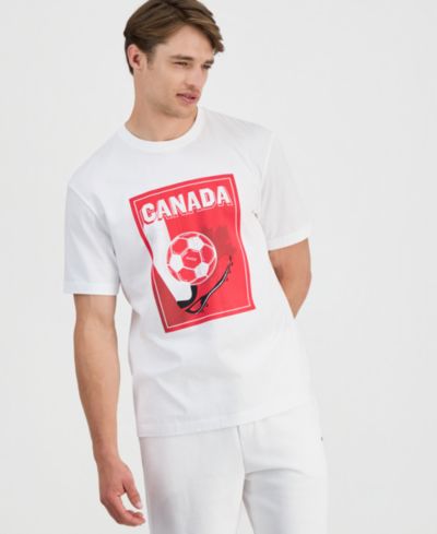 HUGO by Hugo Boss Men's Relaxed-Fit Canada Football T-Shirt