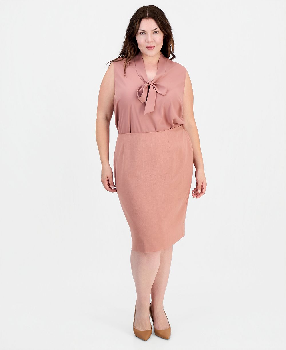 Kasper Plus Size Pencil Skirt