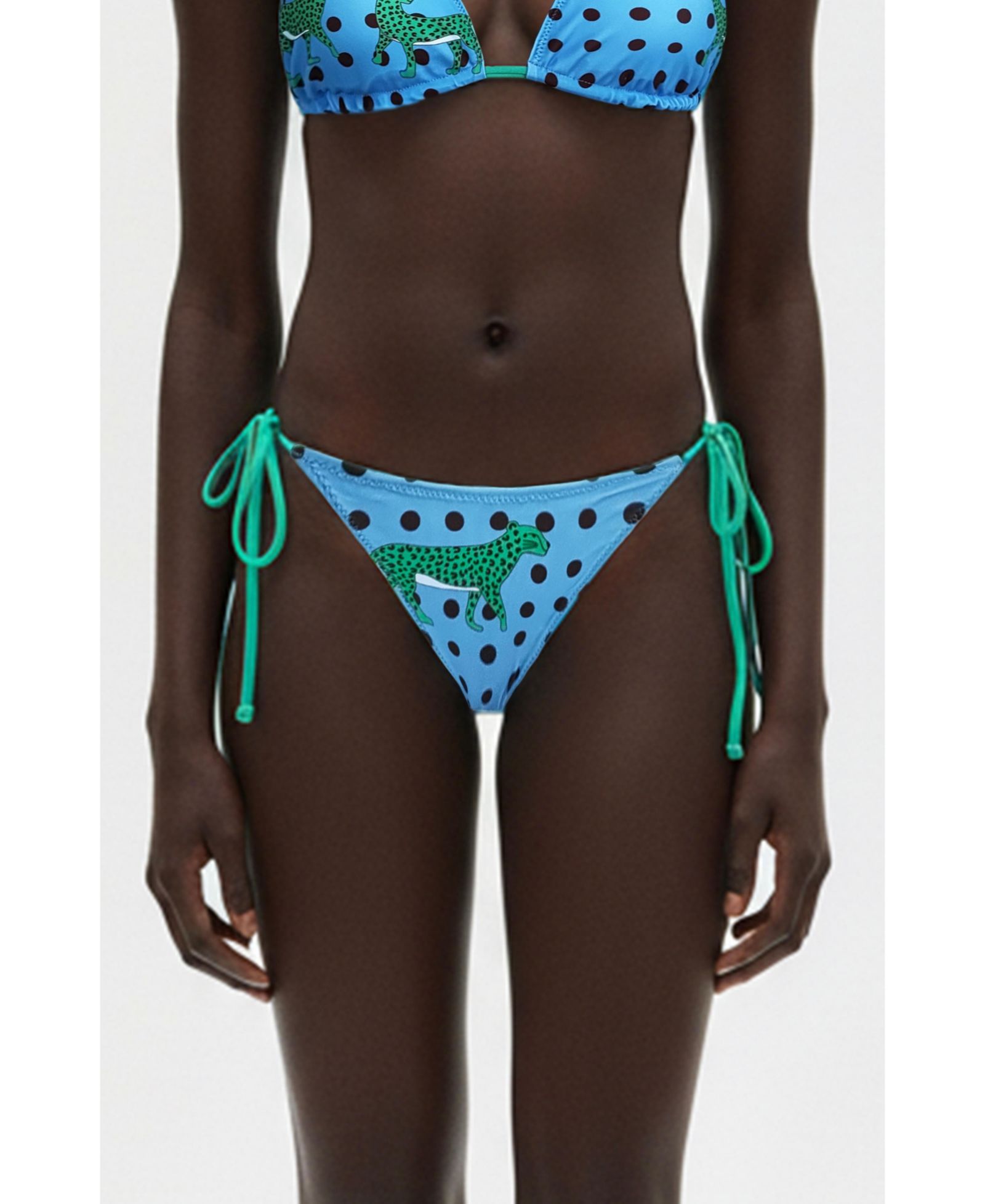 Женские плавки Jessie Zhao New York Verdant Wild Reversible Tie Side