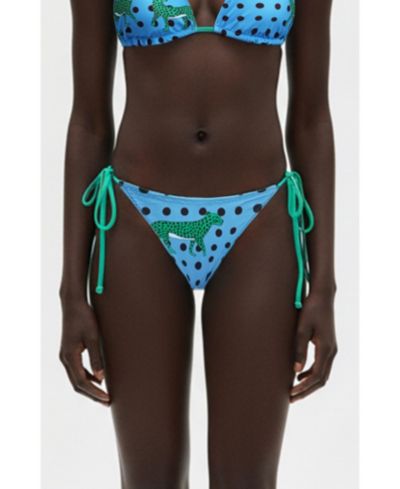 Женские плавки Jessie Zhao New York Verdant Wild Reversible Tie Side
