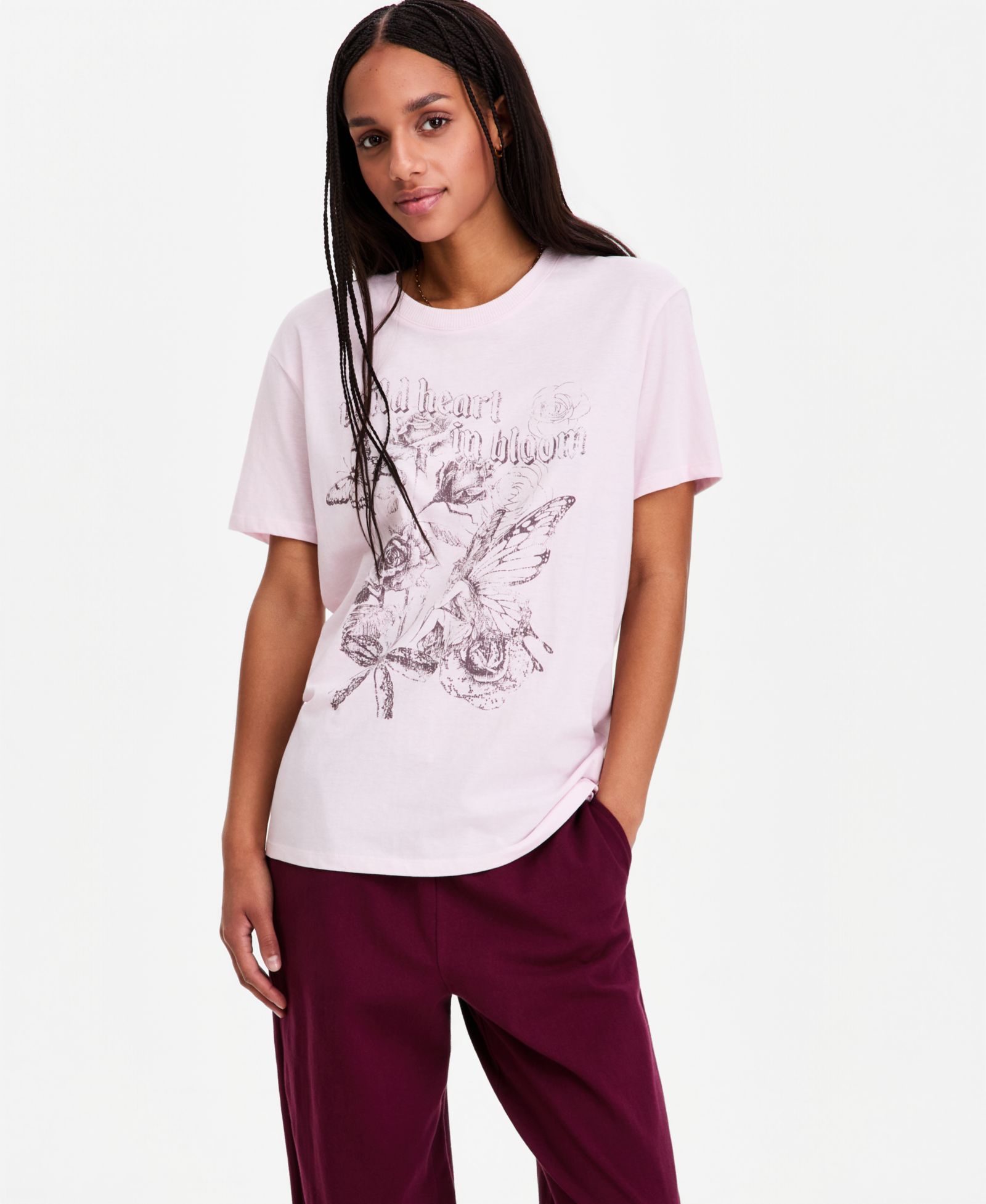 Self Esteem Juniors' Fairy Wild Heart Crewneck Tee