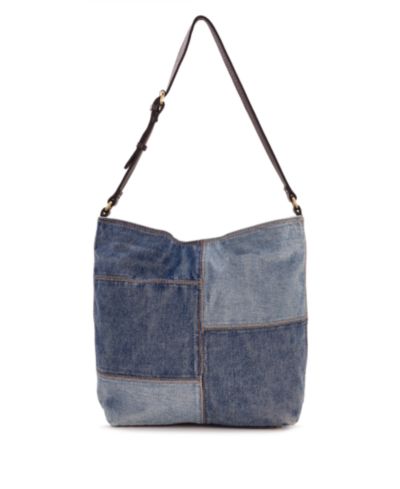 Patricia Nash Heidal Large Patchwork Denim Shoulder Handbag