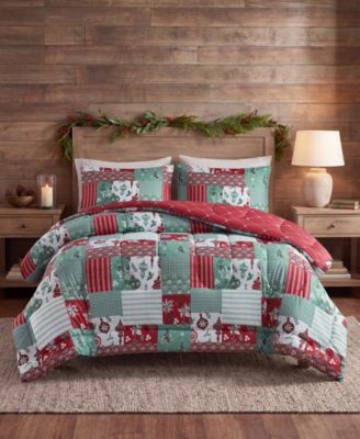 Macy's Neve Patchwork 3-Piece Comforter Sets