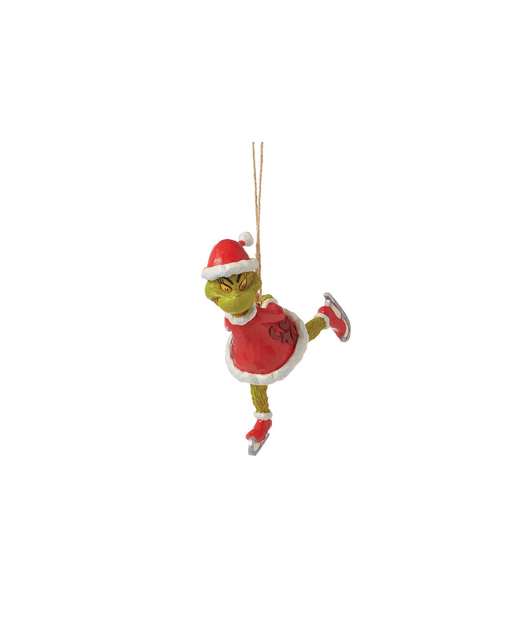 Украшение Jim Shore Grinch Grinch Ice Skating Ornament