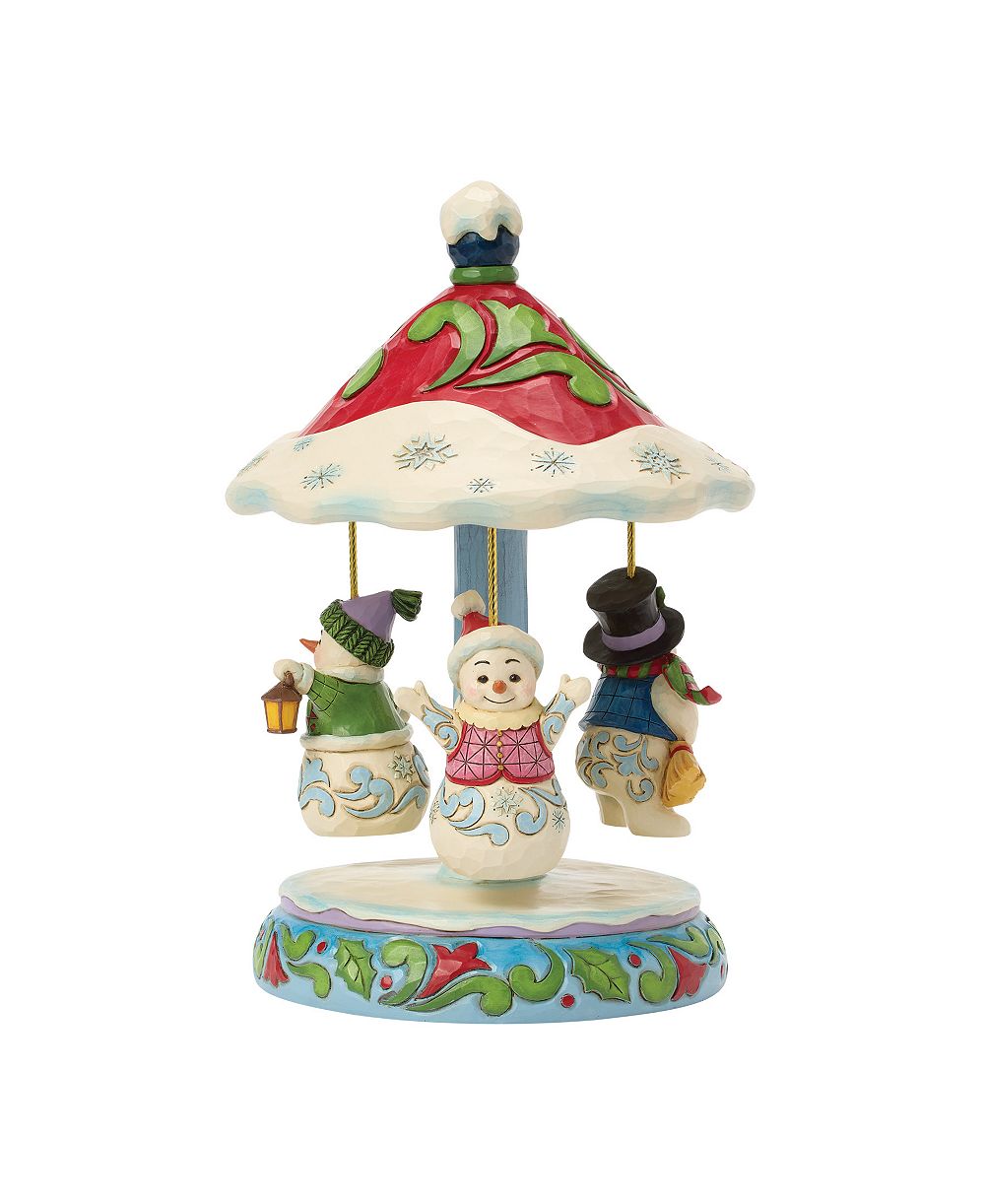 Вращающаяся фигурка-карусель Jim Shore Heartwood Creek Rotating Snowman