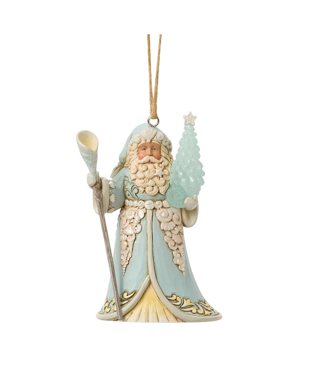 Фигурка Jim Shore Heartwood Creek Coastal Santa с морским стеклом