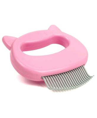 ARONKL Pet Hair Removal Massaging Shell Comb Deshedding Brush Dematting Tool for Cats Dogs Bunnies