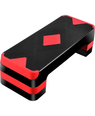 ZENY 26.5" Exercise Adjustable Aerobic Step Platform with 4 Stackable Risers