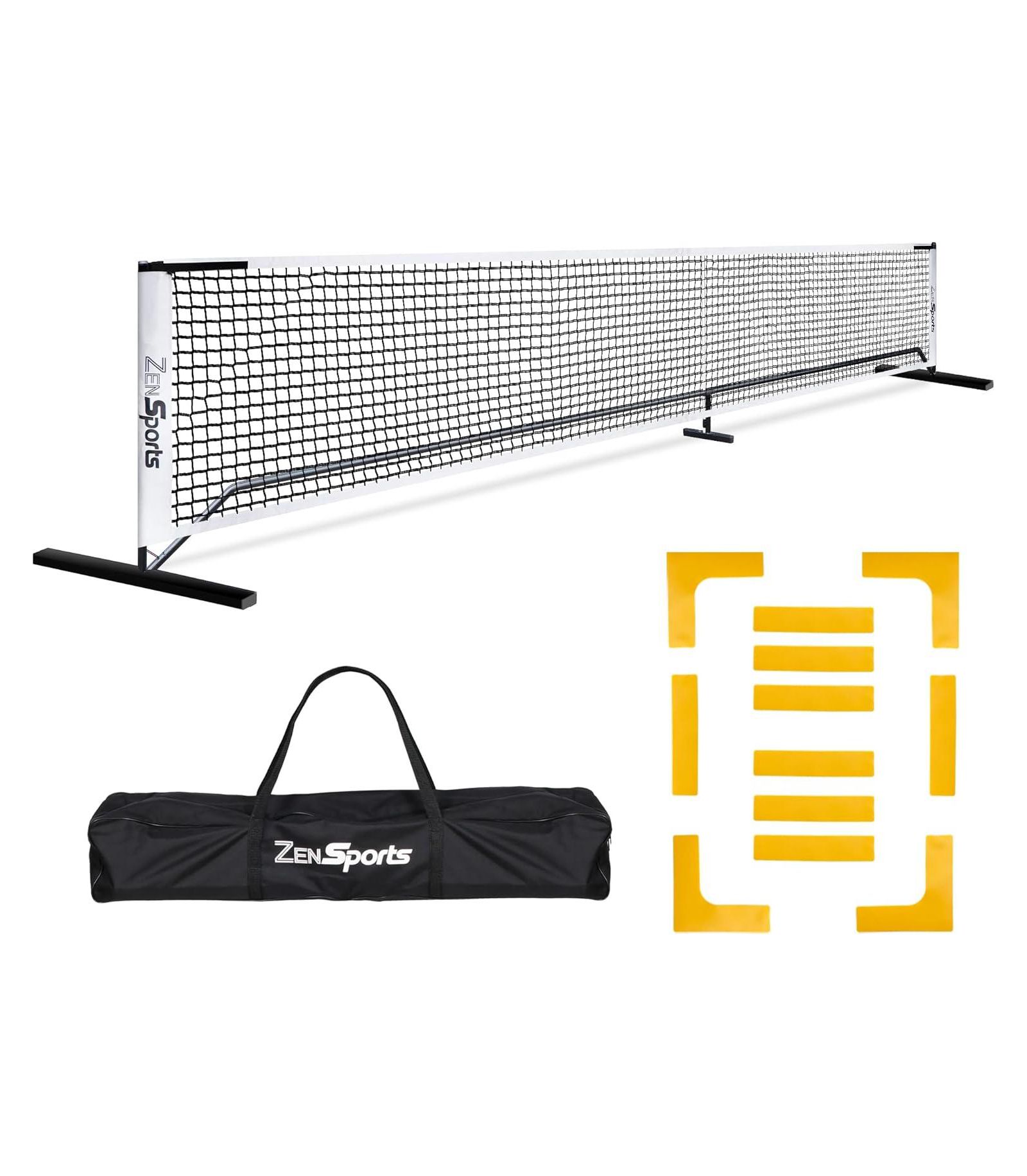 ZENY Portable Pickleball Net Set, 22FT Regulation Size, Metal Frame with Carry Bag