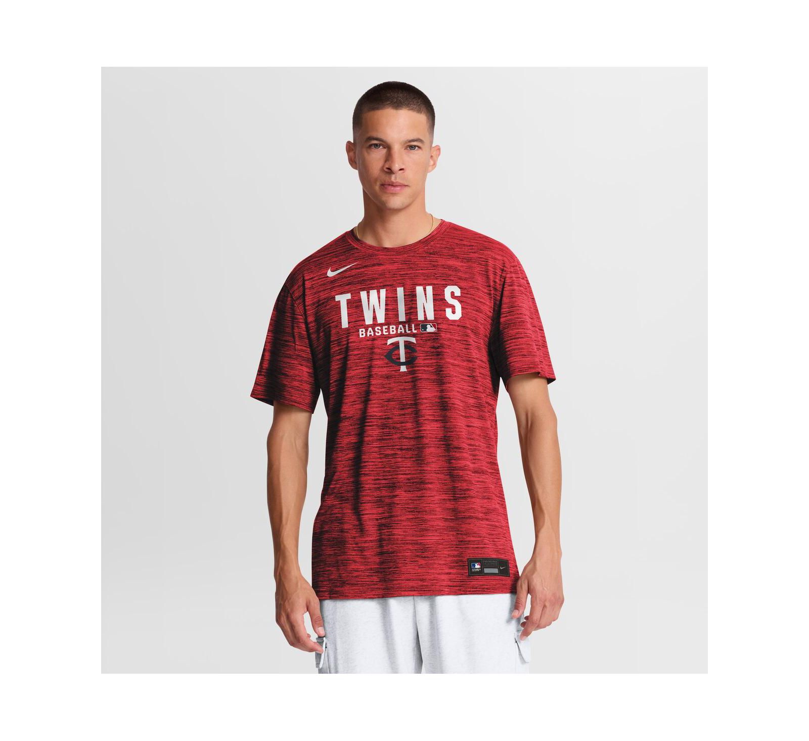 Nike Men's Red Minnesota Twins Authentic Collection Velocity Dri-FIT T-Shirt