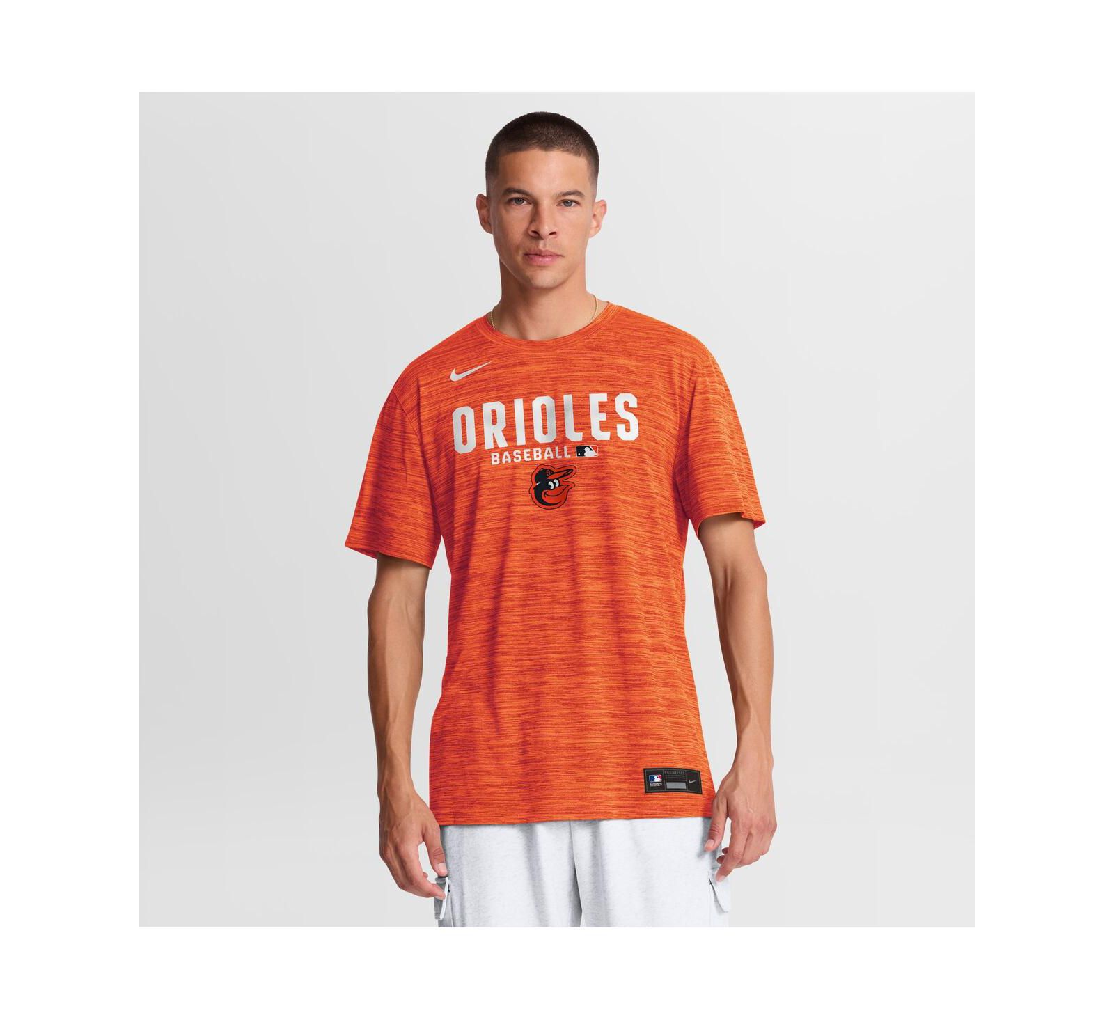 Nike Men's Orange Baltimore Orioles Authentic Collection Velocity Dri-FIT T-Shirt