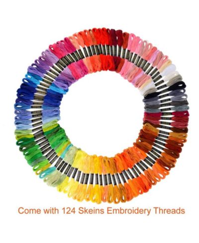 Нитки для вышивания GNUADZ 124 colors Embroidery Floss Cross Stitch Thread