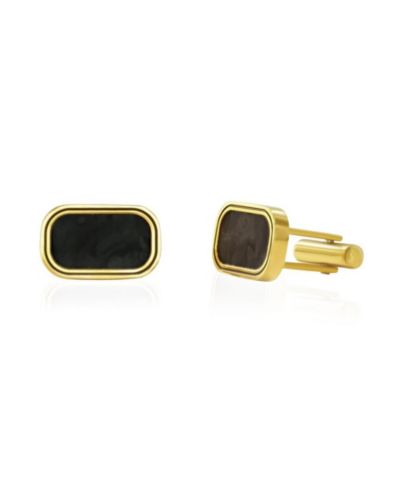 Metallo Stainless Steel, Carbon Fiber Cufflinks