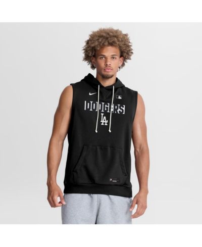 Мужской безрукавный худи Nike Men's Black Los Angeles Dodgers Authentic Collection Standard Issue Dri-FIT