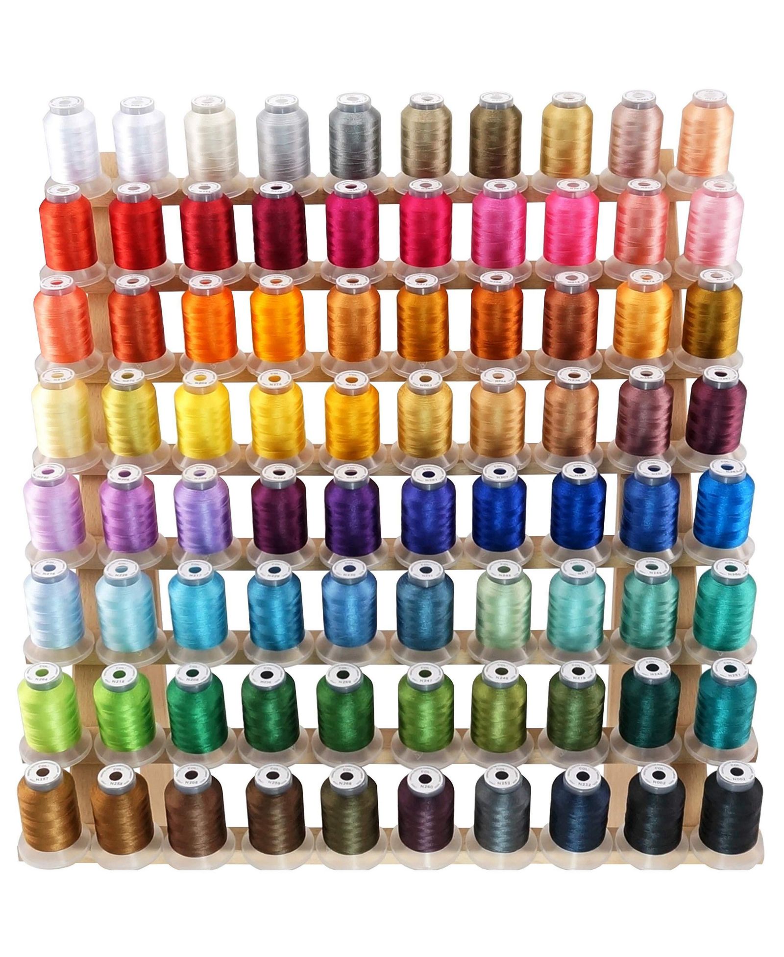 GNUADZ Polyester Embroidery Thread Kit 80 Spools 500m Machine Sewing Compatible Janome