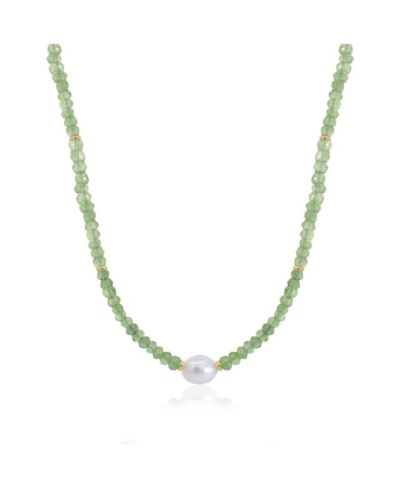 Ожерелье The Lovery Peridot Bead Pearl 14K Gold
