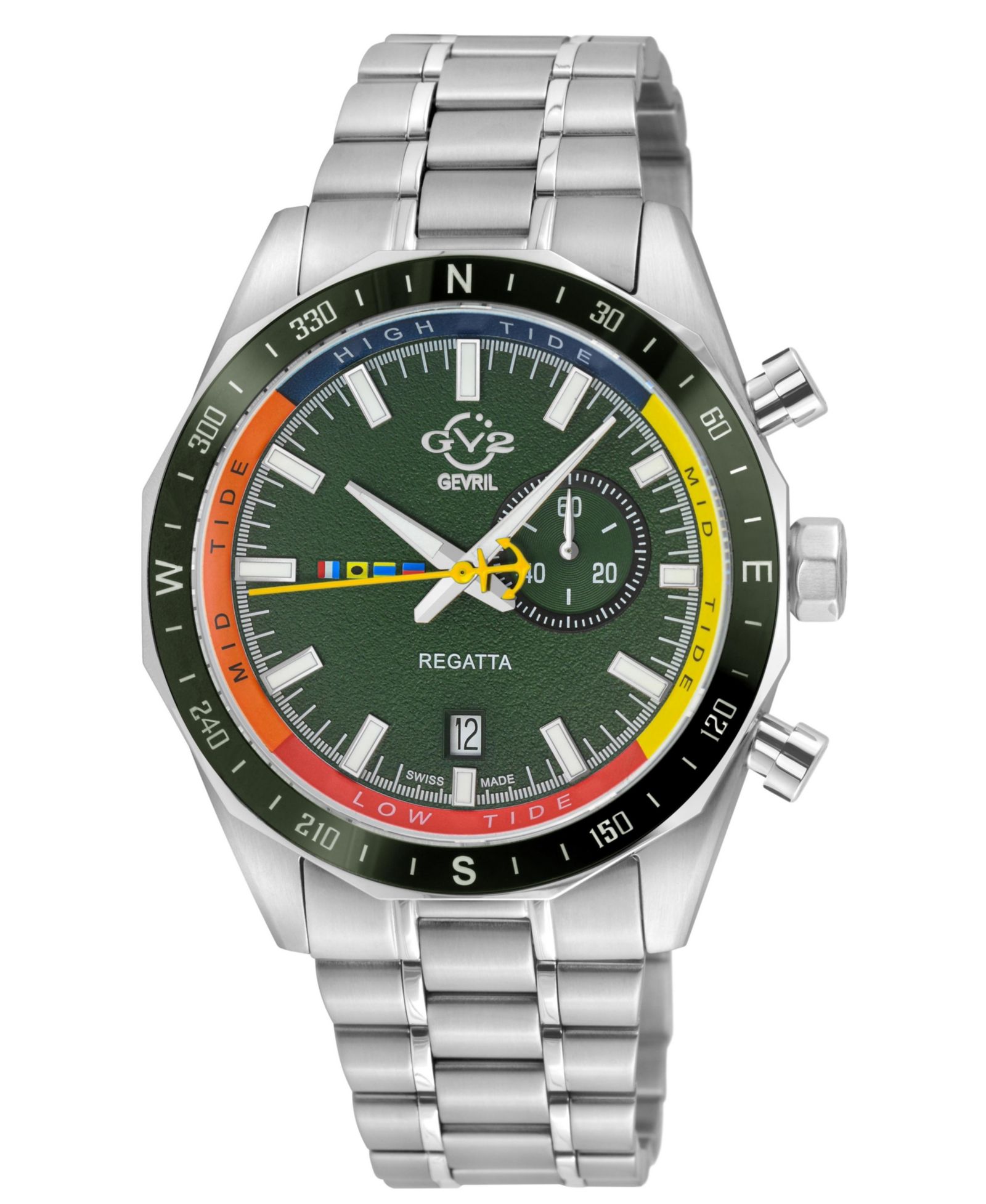 Часы GV2 by Gevril Men's Regatta Swiss Quartz Bracelet Watch