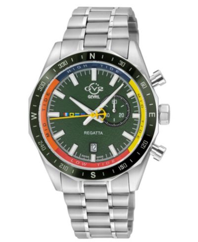 GV2 by Gevril Men's Regatta Swiss Quartz Bracelet Watch