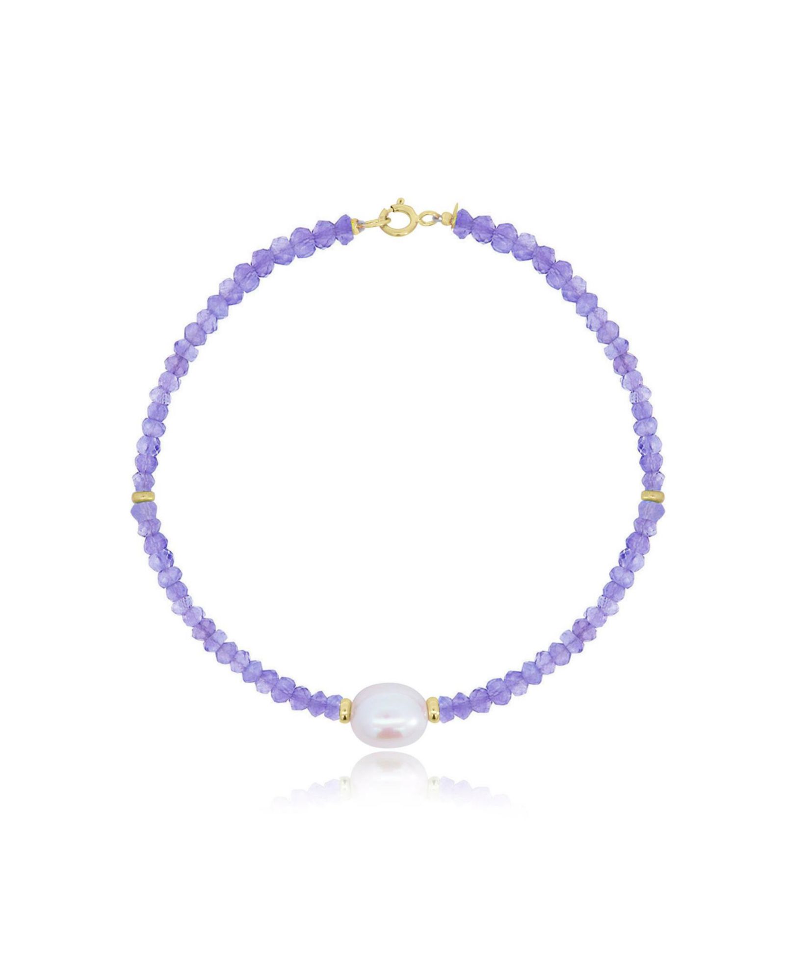 Браслет The Lovery Tanzanite Bead Pearl 14K Gold