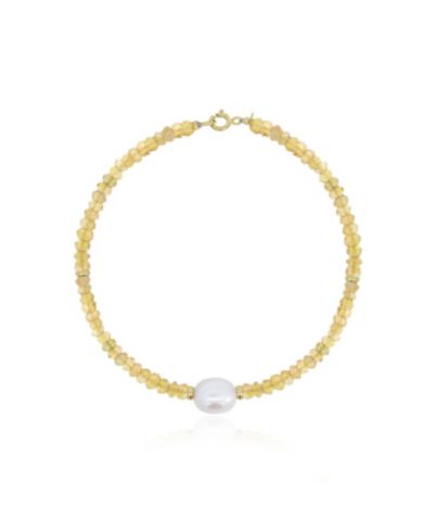 Браслет The Lovery с жемчугом и цитрином, 14K Gold