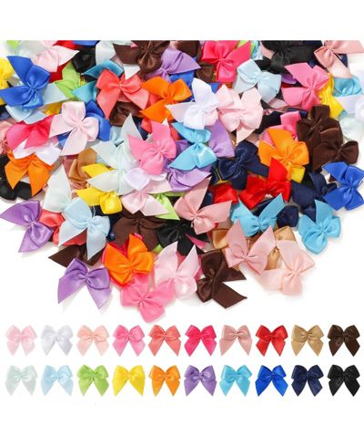 Декоративные бантики GNUADZ 200pcs Mini Satin Ribbon для творчества и подарков, разноцветные