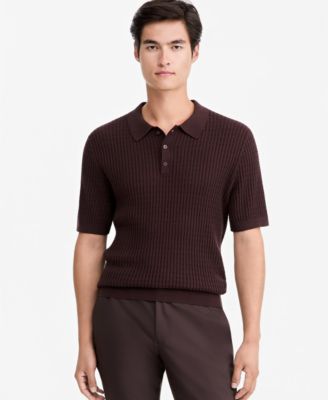 Alfani Men's Cotton Short-Sleeve Polo Sweater, Macy's Exclusive