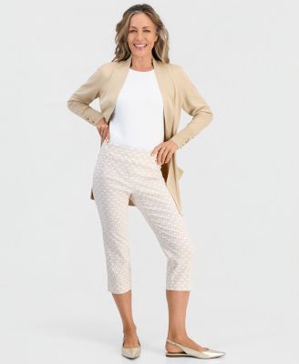 Женские укороченные брюки JM Collection Petite Chain Rivet Capris