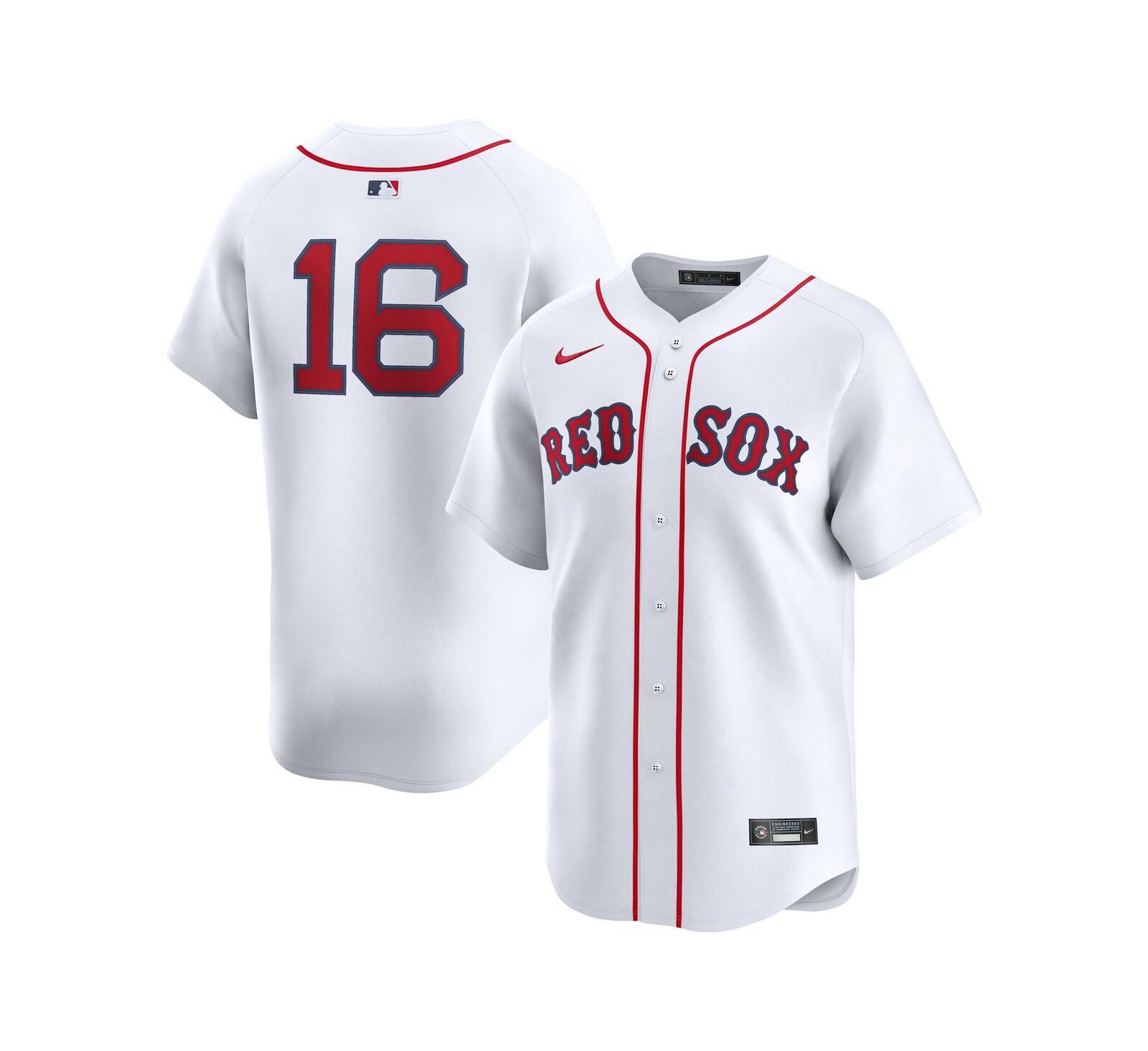 Мужская джерси Nike Jarren Duran White Boston Red Sox Home Limited Player