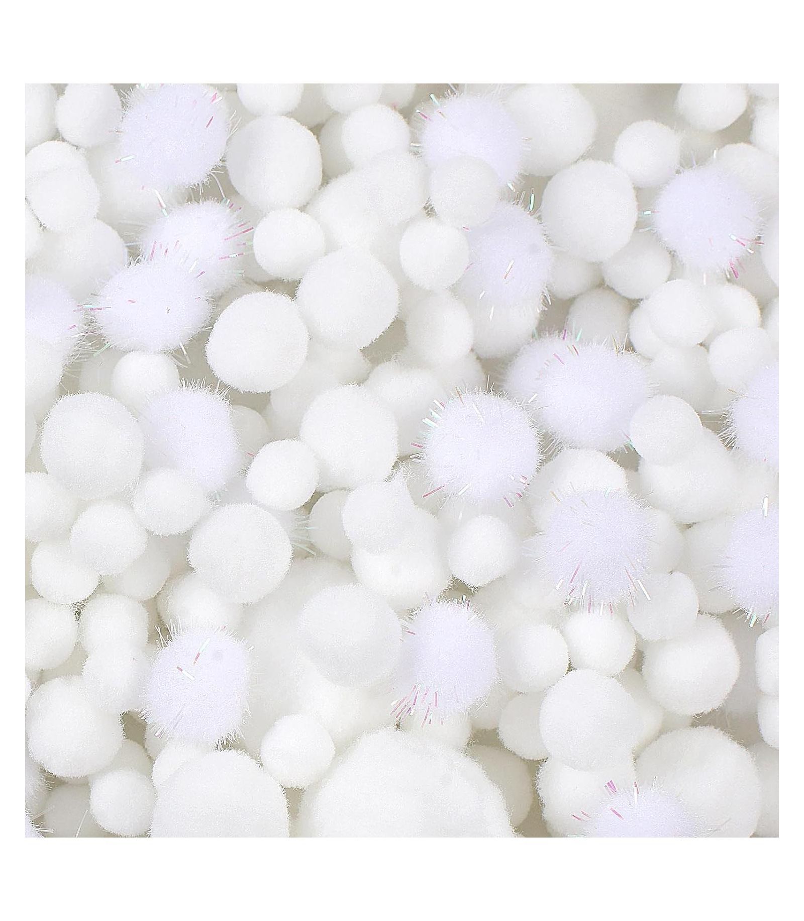 GNUADZ 900 Pom Poms Bulk Arts Crafts Soft Fluffy Assorted Sizes Decorations