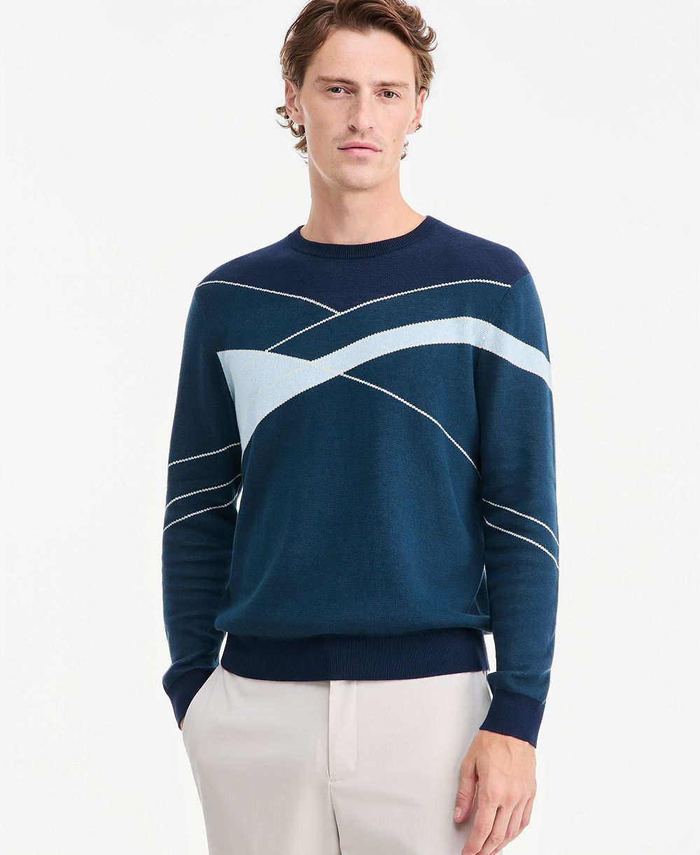 Мужской джемпер Alfani Cotton Colorblocked