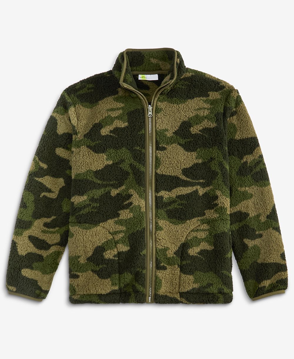 Мужская куртка Epic Threads для мальчиков XS-XL из искусственного шерпы с принтом