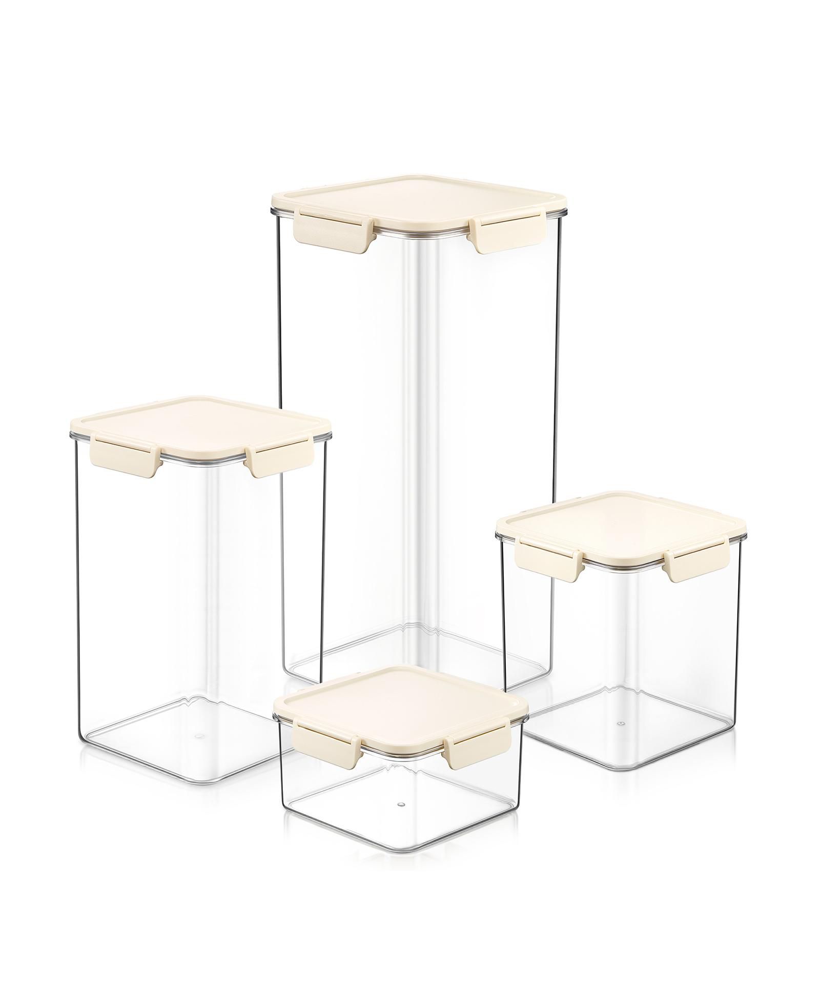 Набор контейнеров для хранения Sorbus 4 Piece Assorted Size Rectangle Snap Lids Airtight
