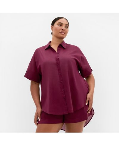CITY CHIC Платье макси с длинной линией из хлопка Plus Size Lola