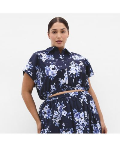 CITY CHIC Women's Vacay Floral Print Shirt